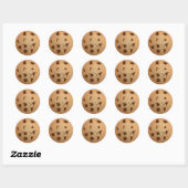 Chocolade chips koekje ronde sticker (Vel)