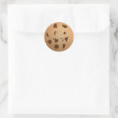 Chocolade chips koekje ronde sticker (Tas)