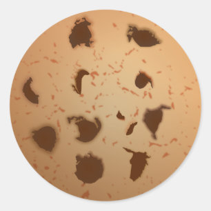 Chocolade chips koekje ronde sticker