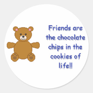 Chocolade Chips Ronde Sticker