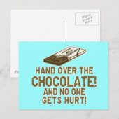 Chocolade Chocofolic Briefkaart (Voorkant / Achterkant)