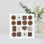 Chocolade Chocolade Chocolade Valentijnsdag Party Kaart (Staand voorkant)