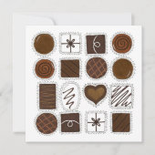 Chocolade Chocolade Chocolade Valentijnsdag Party Kaart (Voorkant)