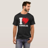 Chocolade Chocolade I Love Chocolate 4 T-shirt (Voorkant volledig)
