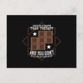 Chocolade - chocolade is goedkoper briefkaart (Voorkant)