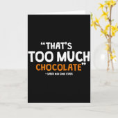 Chocolade Chocolade Liefhebber Ideeën Uni-volwasse Kaart (Gele Bloem)