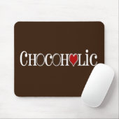 Chocolade, chocolade Lover met rood hart Muismat (Met muis)