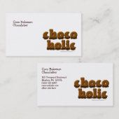 Chocolade  Chocolade Lovers Sjabloon Visitekaartje (Voorkant / Achterkant)
