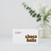 Chocolade  Chocolade Lovers Sjabloon Visitekaartje (Staand voorkant)