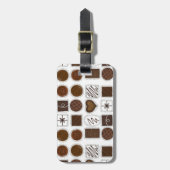 Chocolade Chocolade Snoep Chocolatier Bagagelabel (Voorkant verticaal)