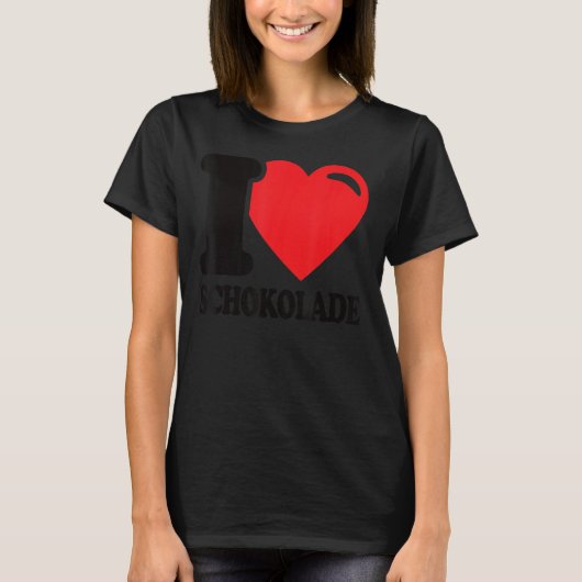 Chocolade Chocolate I Love Chocolate T-shirt (Voorkant)