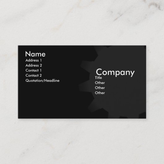 Chocolade City Visitekaartje (Voorkant)