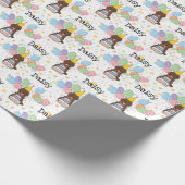 Chocolade Cockapoo Cavapoo Hond Verjaardag Cadeaupapier (Hoek)