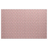 Chocolade cockapoo-honden floralen roze stof (Yard (91,4 cm))