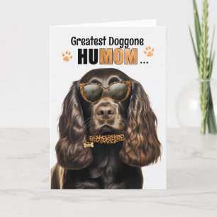 Chocolade Cocker Dog Beste HuMOM Ooit Moederdag Feestdagen Kaart