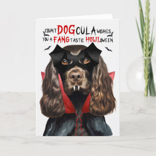 Chocolade Cocker Hond Grappig Count DOGcula Hallow Feestdagen Kaart
