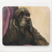 "Chocolade Cocker Spaniel" Art Muismat (Voorkant)