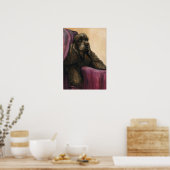 "Chocolade Cocker Spaniel" Art Reproduction Print (Keuken)