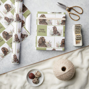 Chocolade Cocker Spaniel Birthday Cadeaupapier