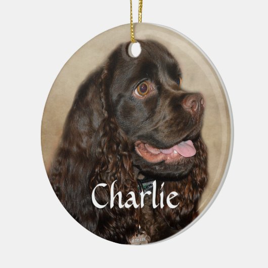 Chocolade Cocker Spaniel Ornament (Links)