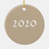 Chocolade Cocker Spaniel Ornament (Achterkant)