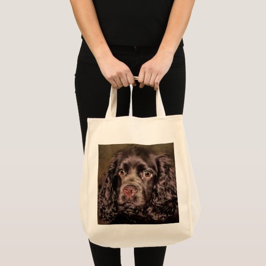 Chocolade Cocker Spaniel Tote Bag (Voorkant (product))