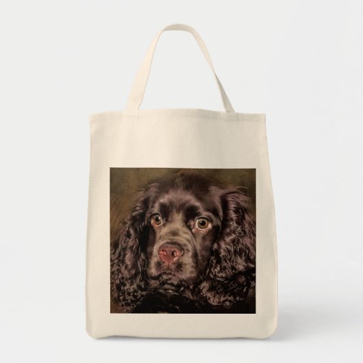 Chocolade Cocker Spaniel Tote Bag (Voorkant)