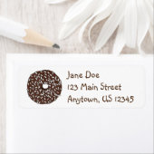 Chocolade Coconut Donut Doughnut Breakfast Food Etiket (Insitu)