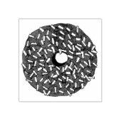 Chocolade Coconut Donut Doughnut Breakfast Stempel (Afrduk)