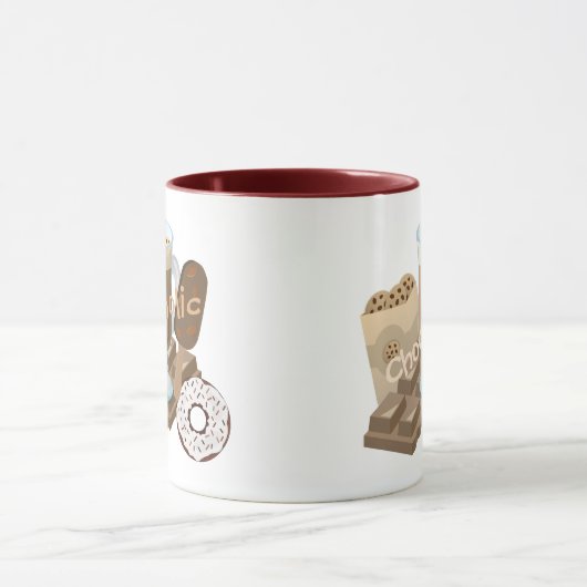 Chocolade colade collage Chocolade Mok (Midden)