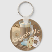 Chocolade colade collage Chocolade Sleutelhanger (Voorkant)