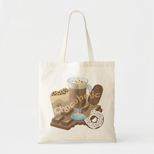 Chocolade colade collage Chocolade Tote Bag (Voorkant)