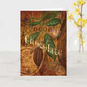 Chocolade Collage Kaart (Gele Bloem)