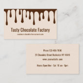 Chocolade Confectioner Thema Visitekaartje (Voorkant / Achterkant)