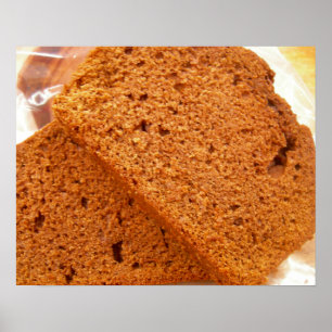 Chocolade courgettebrood poster