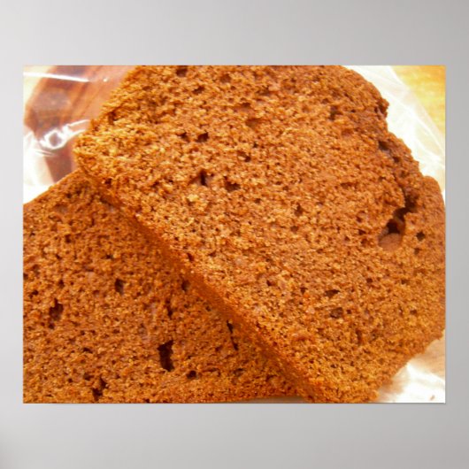 Chocolade courgettebrood poster (Voorkant)