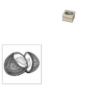 Chocolade Cream Croom Easter Basket Snoep Rubberstempel (Gestempeld)