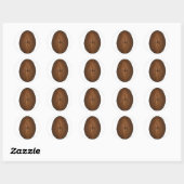 Chocolade Cream Easter Snoep Eieren Foodie Ronde Sticker (Vel)