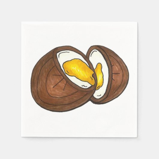 Chocolade Cream Easter Snoep Servet (Voorkant)