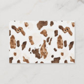 Chocolade Crème Bruin Abstract Visitekaartje (Achterkant)