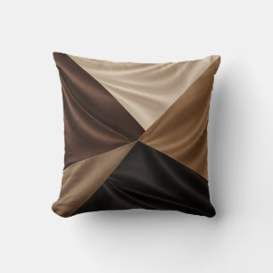 Chocolade Crème Satijn Effect Kussen