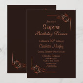 Chocolade & crème verrassend, 50e geboortedag kaart (Voorkant / Achterkant)