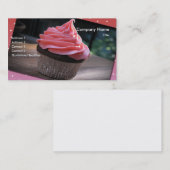 Chocolade cup cake visitekaartje (Voorkant / Achterkant)