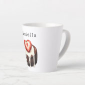 Chocolade Cupcake Aardbei Hart Latte Mok (Rechterhoek)