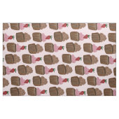 Chocolade Cupcake Aardbeienpatroon Stof (Yard (91,4 cm))