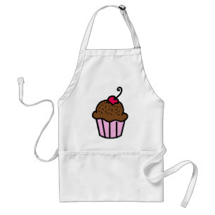 Chocolade Cupcake Apron Standaard Schort
