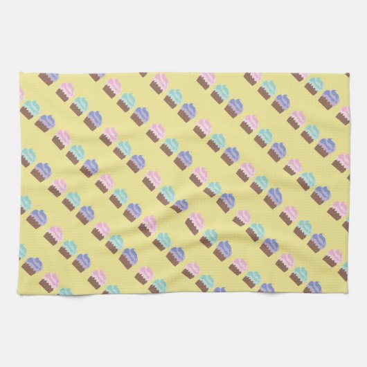 Chocolade Cupcake Baker Kitchen Theedoek (Horizontaal)