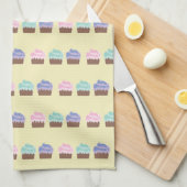 Chocolade Cupcake Baker Kitchen Theedoek (Quarter Fold)