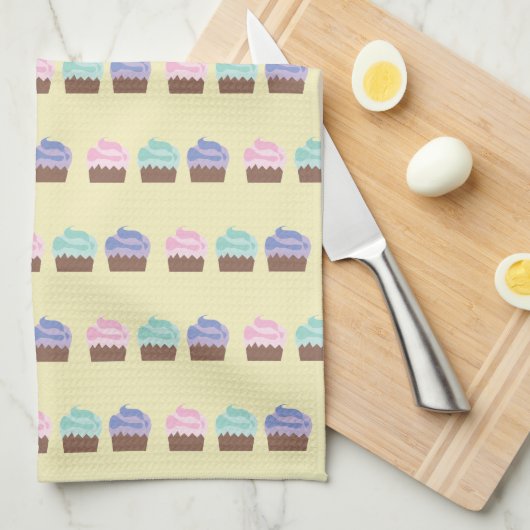 Chocolade Cupcake Baker Kitchen Theedoek (Quarter Fold)