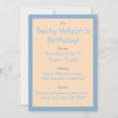 Chocolade Cupcake Birthday Party Invitation Kaart (Achterkant)